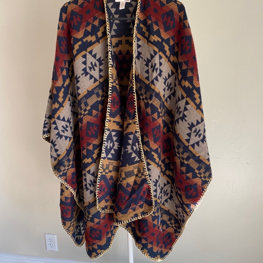 Forever 21 Western Poncho Style Sweater